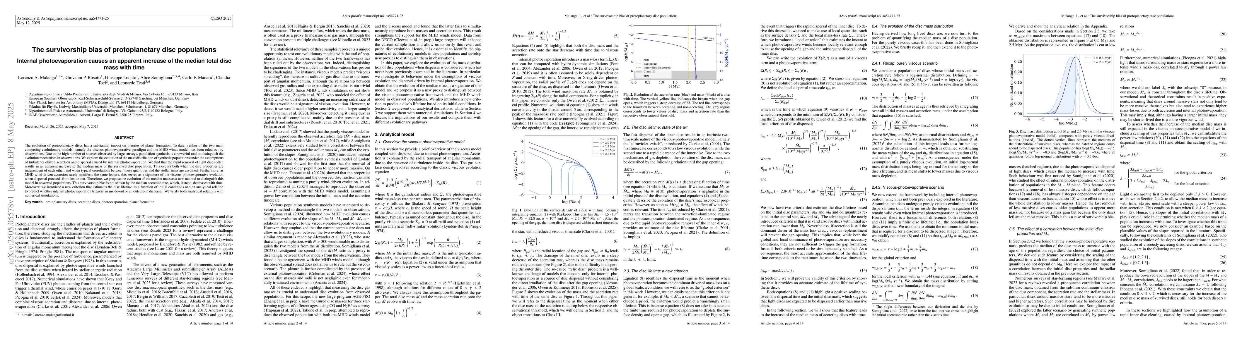 Thumbnail for The survivorship bias of protoplanetary disc populations