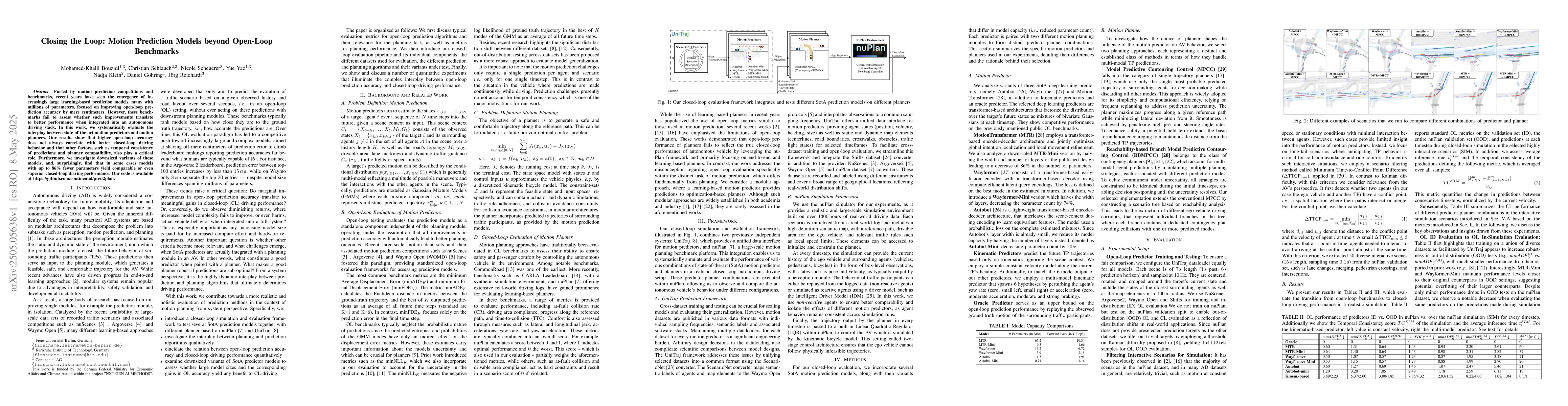 Thumbnail for Closing the Loop: Motion Prediction Models beyond Open-Loop Benchmarks