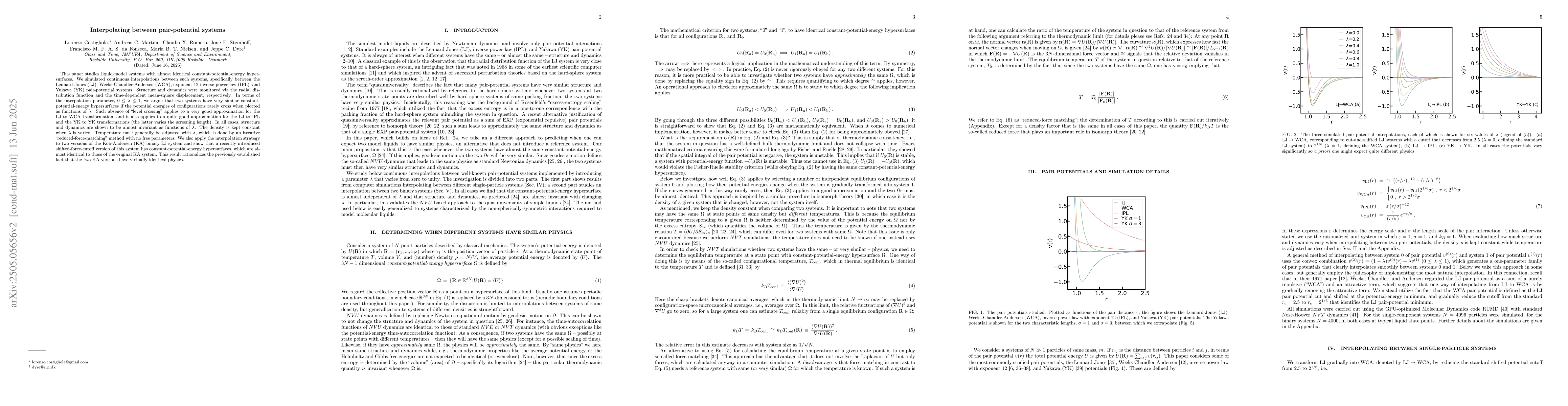 Thumbnail for Interpolating between pair-potential systems