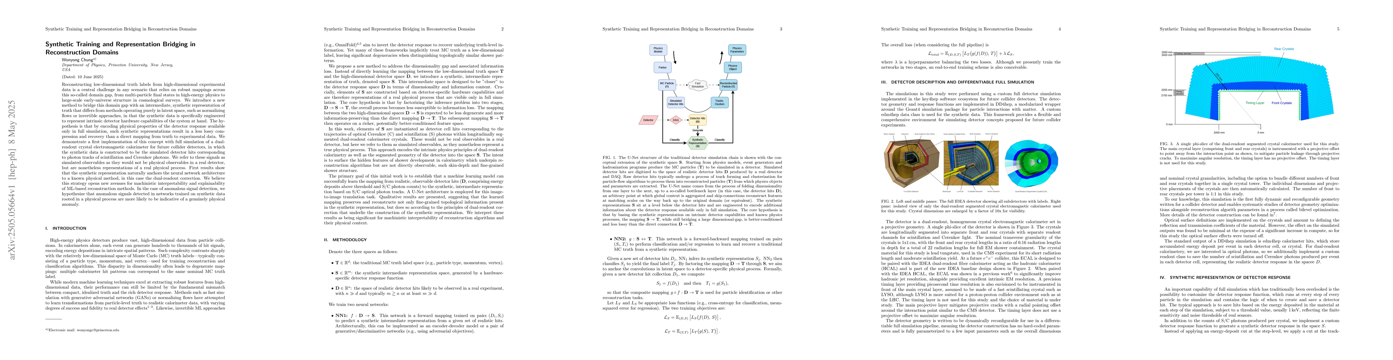 Thumbnail for Synthetic Training and Representation Bridging in Reconstruction Domains