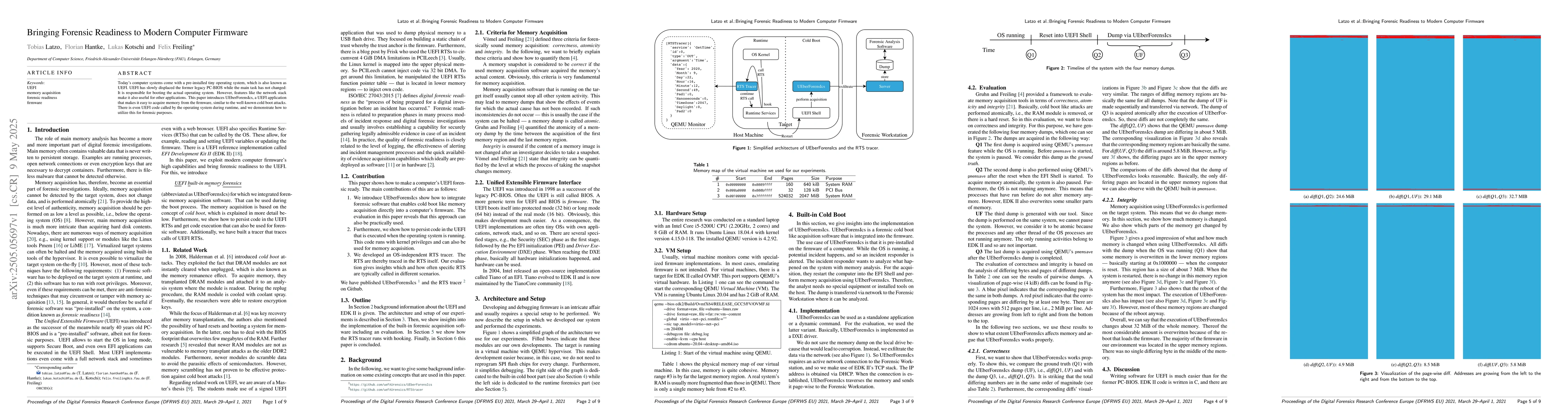 Thumbnail for Bringing Forensic Readiness to Modern Computer Firmware