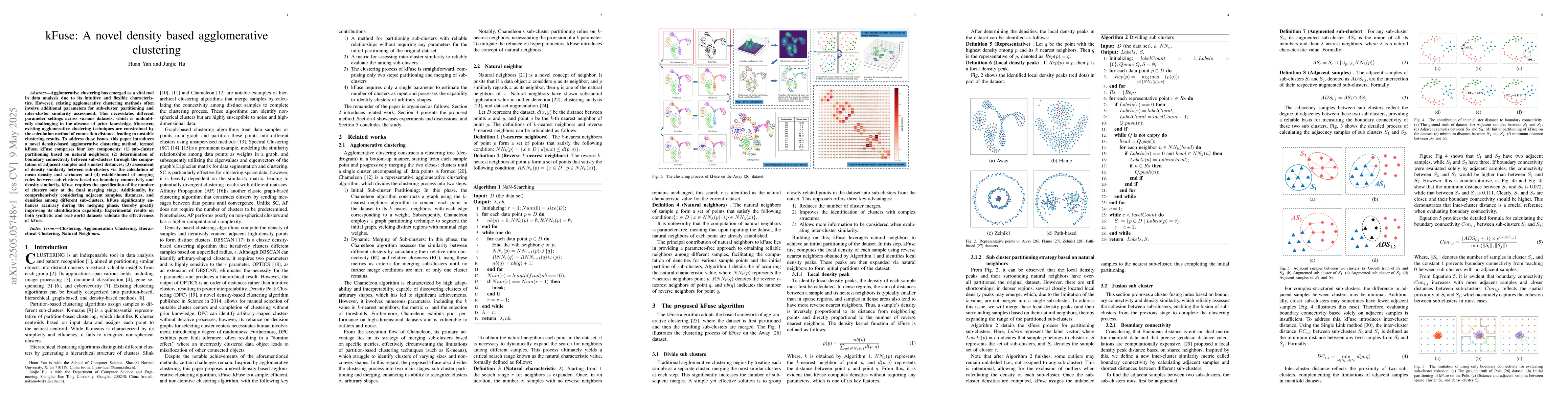 Thumbnail for kFuse: A novel density based agglomerative clustering