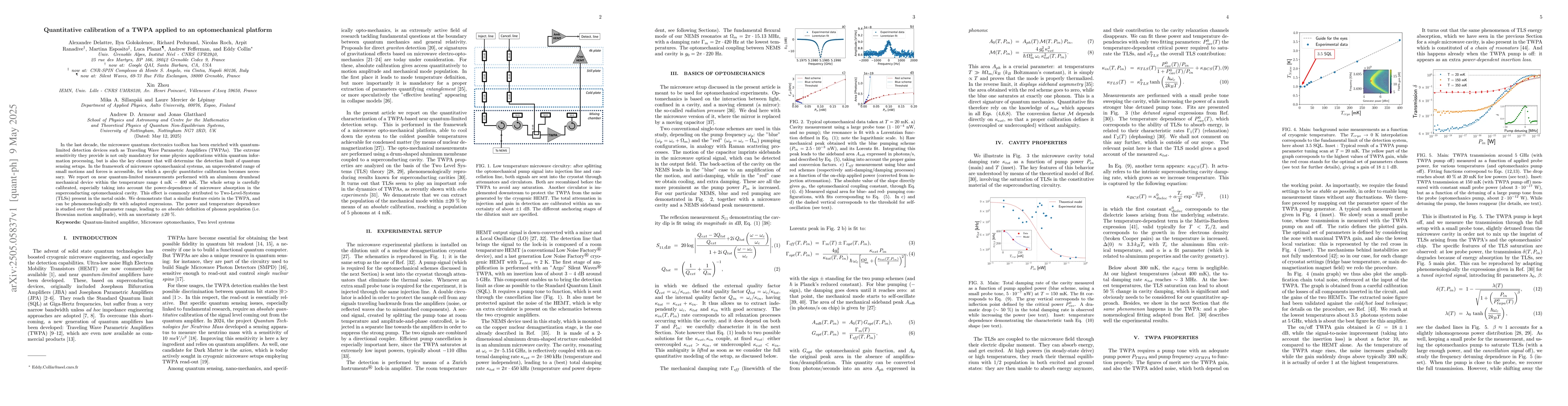 Thumbnail for Quantitative calibration of a TWPA applied to an optomechanical platform