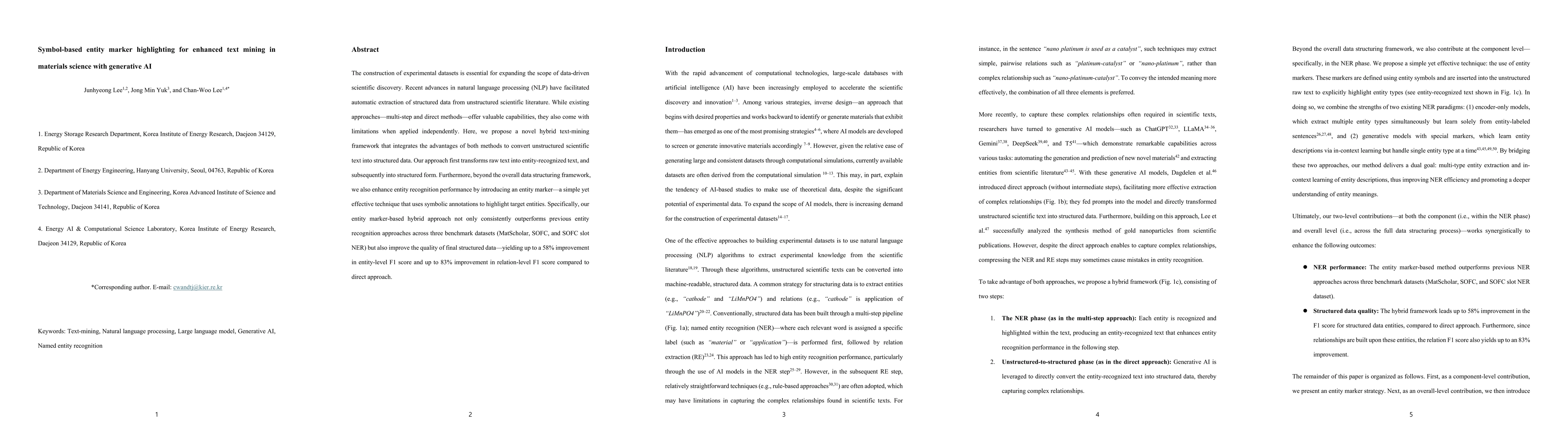 Thumbnail for Symbol-based entity marker highlighting for enhanced text mining in
  materials science with generative AI