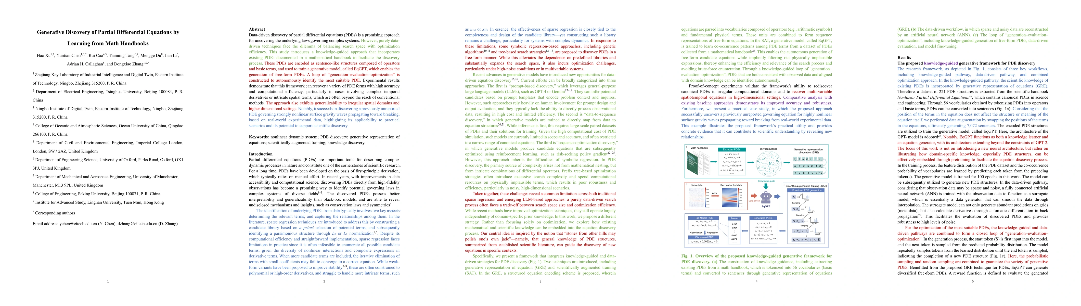 Thumbnail for Generative Discovery of Partial Differential Equations by Learning from
  Math Handbooks