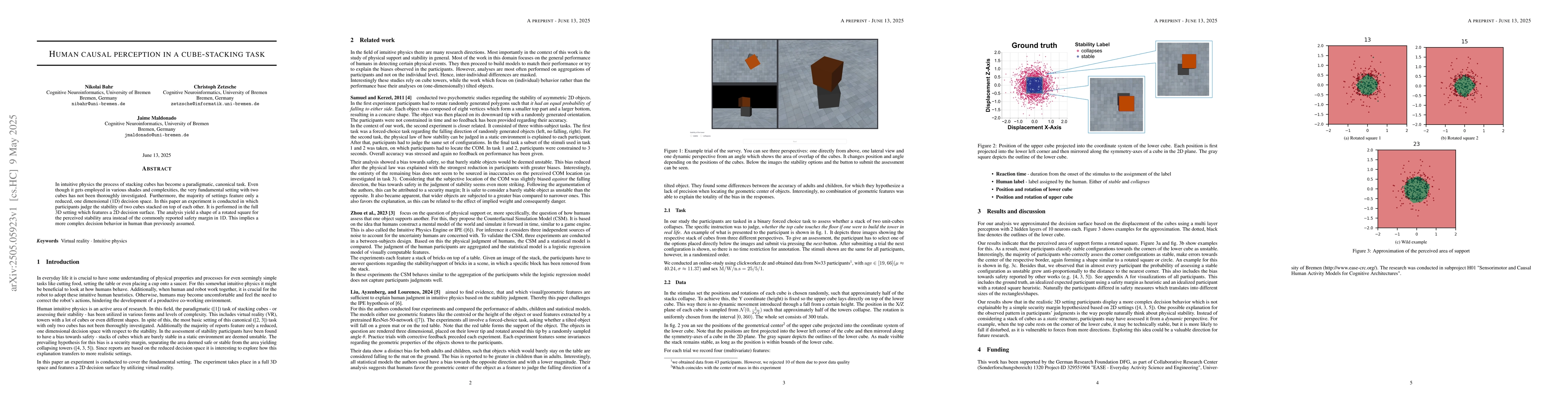 Thumbnail for Human causal perception in a cube-stacking task