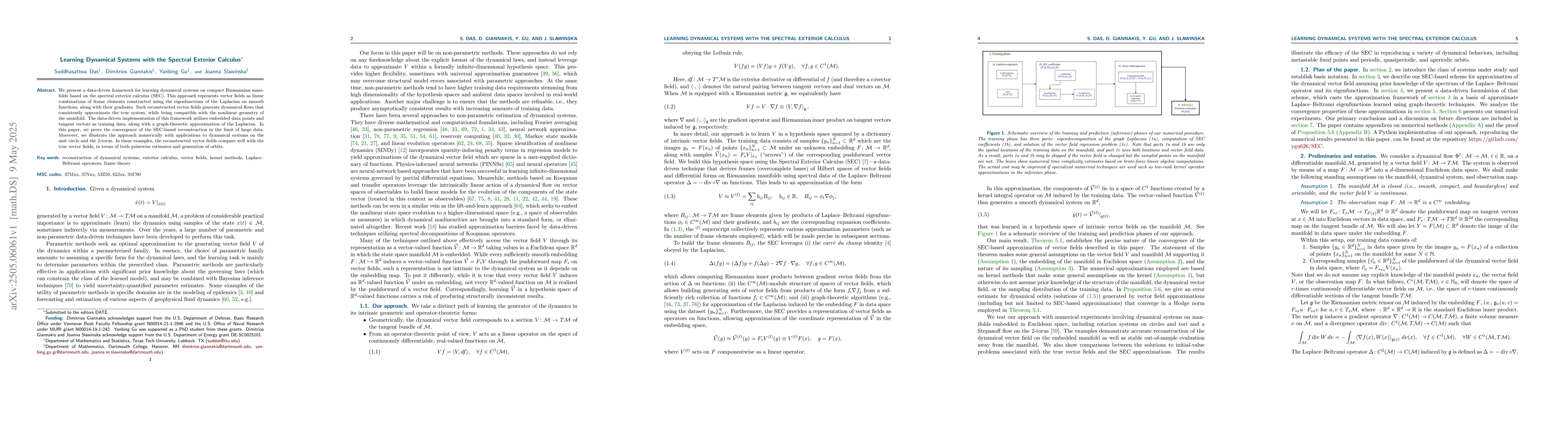 Thumbnail for Learning Dynamical Systems with the Spectral Exterior Calculus