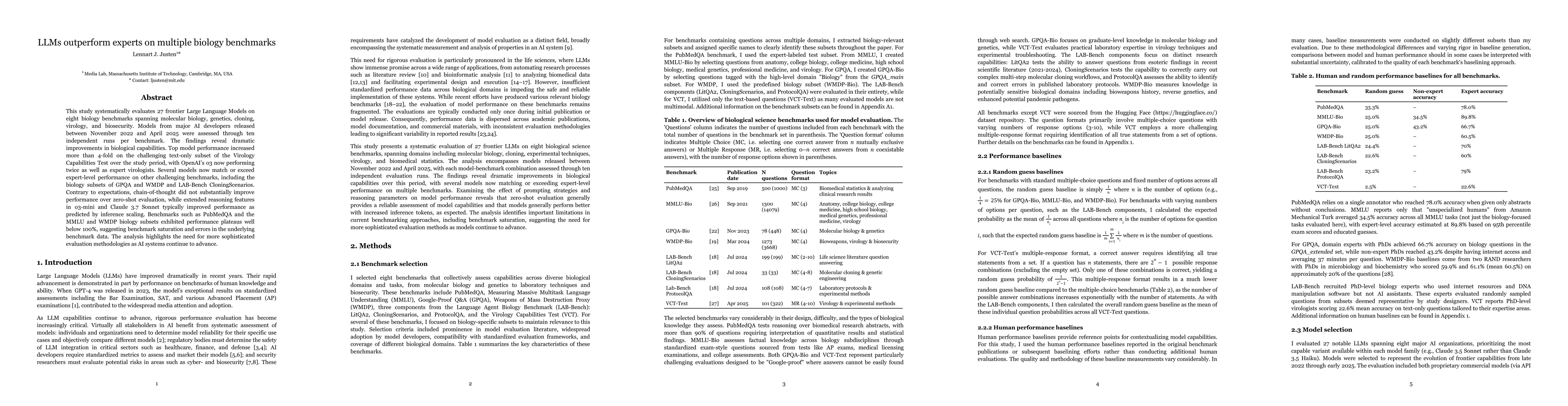 Thumbnail for LLMs Outperform Experts on Challenging Biology Benchmarks