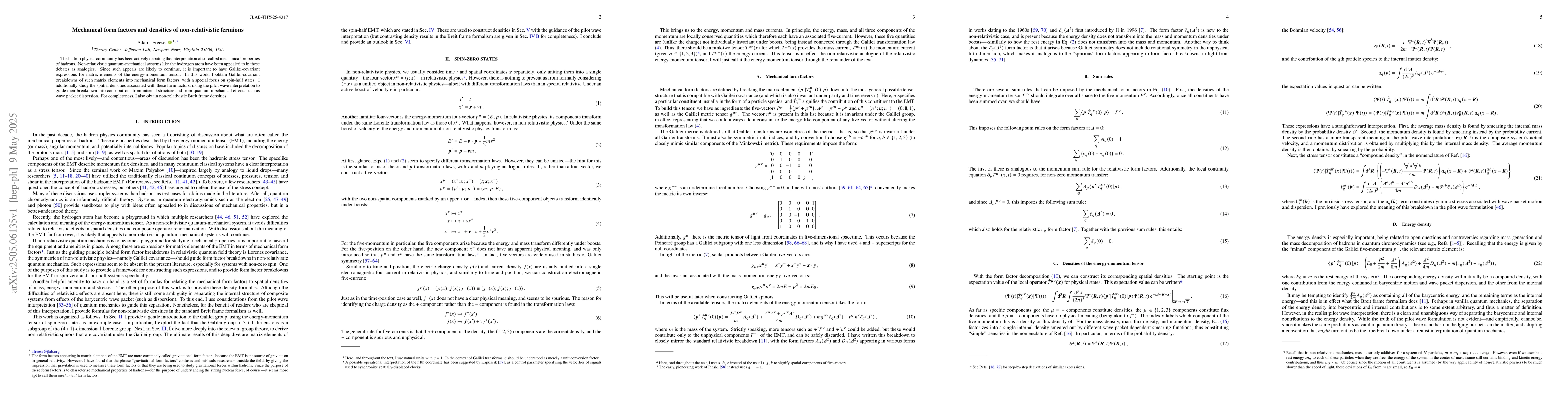 Thumbnail for Mechanical form factors and densities of non-relativistic fermions
