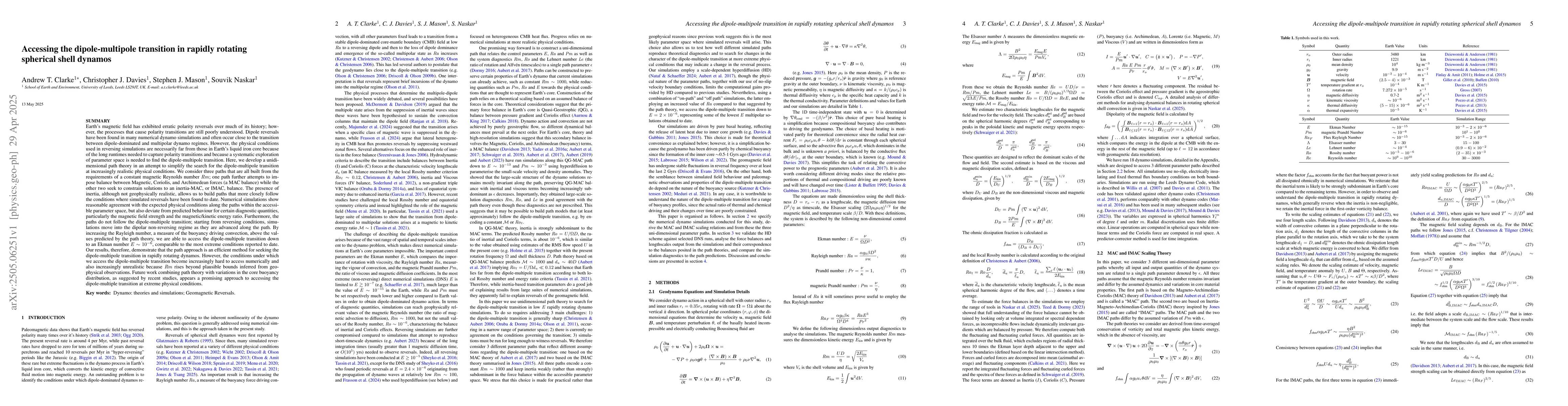 Thumbnail for Accessing the dipole-multipole transition in rapidly rotating spherical
  shell dynamos