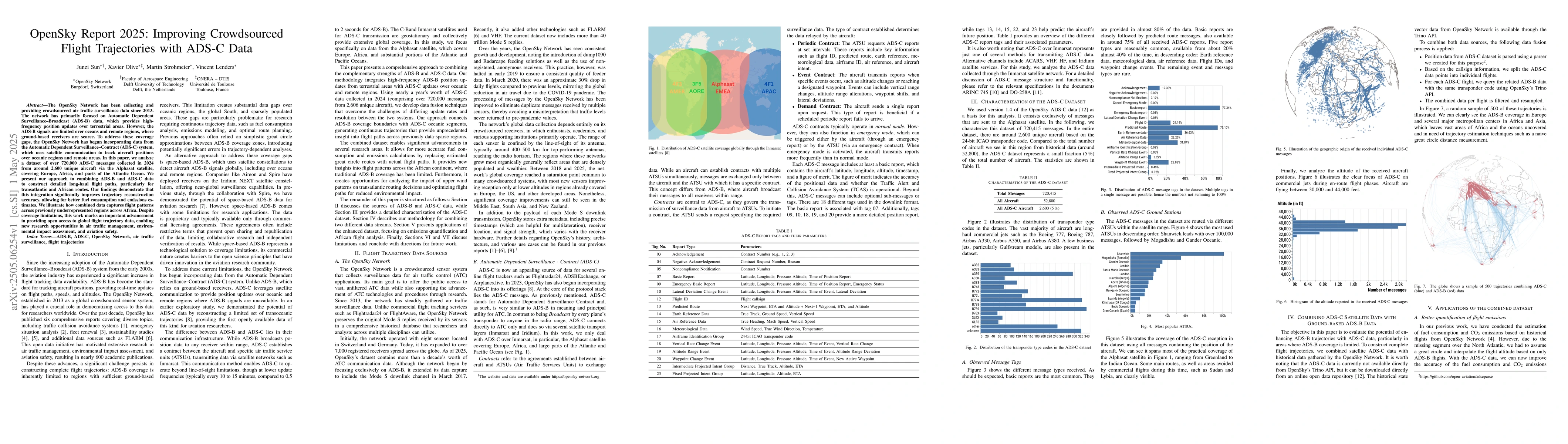 Thumbnail for OpenSky Report 2025: Improving Crowdsourced Flight Trajectories with
  ADS-C Data