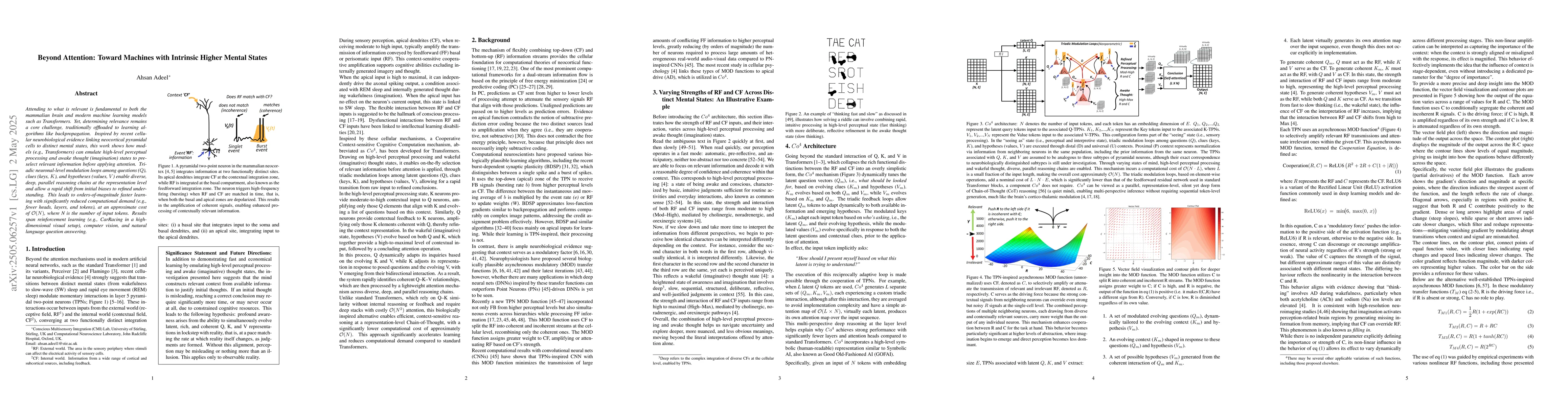Thumbnail for Beyond Attention: Toward Machines with Intrinsic Higher Mental States