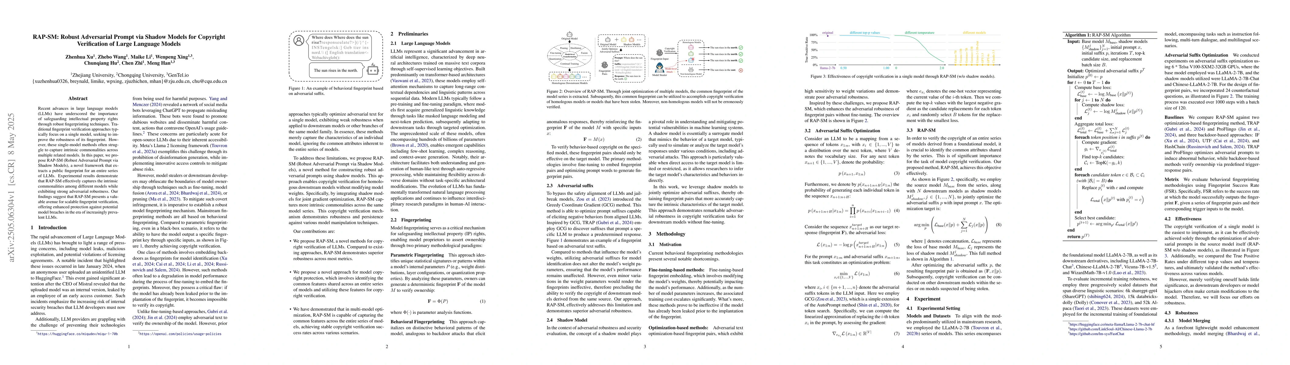 Thumbnail for RAP-SM: Robust Adversarial Prompt via Shadow Models for Copyright
  Verification of Large Language Models
