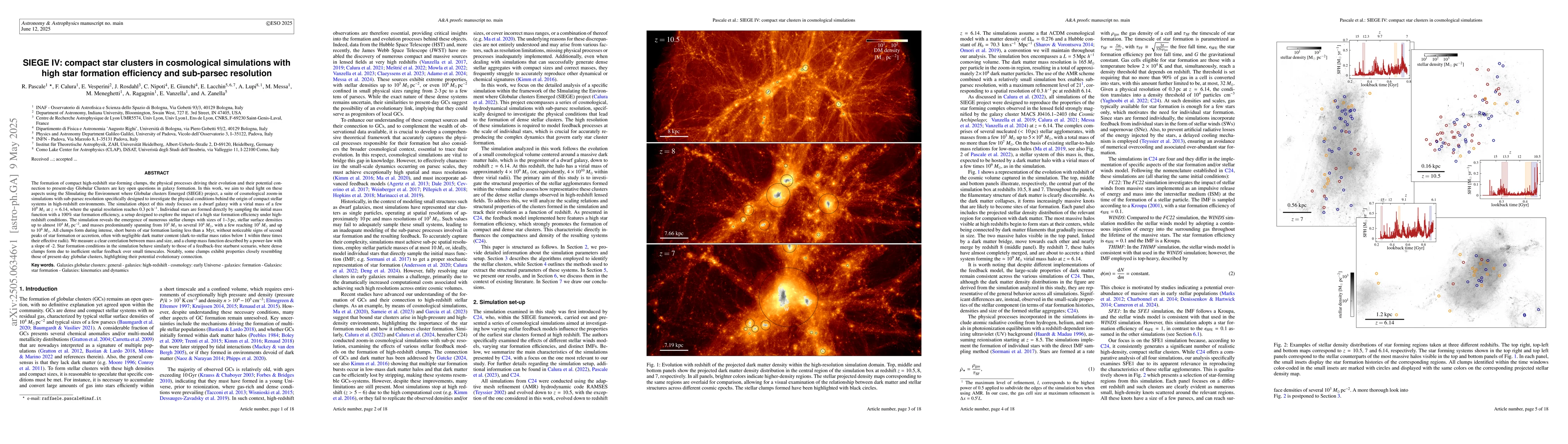 Thumbnail for SIEGE IV: compact star clusters in cosmological simulations with high
  star formation efficiency and sub-parsec resolution