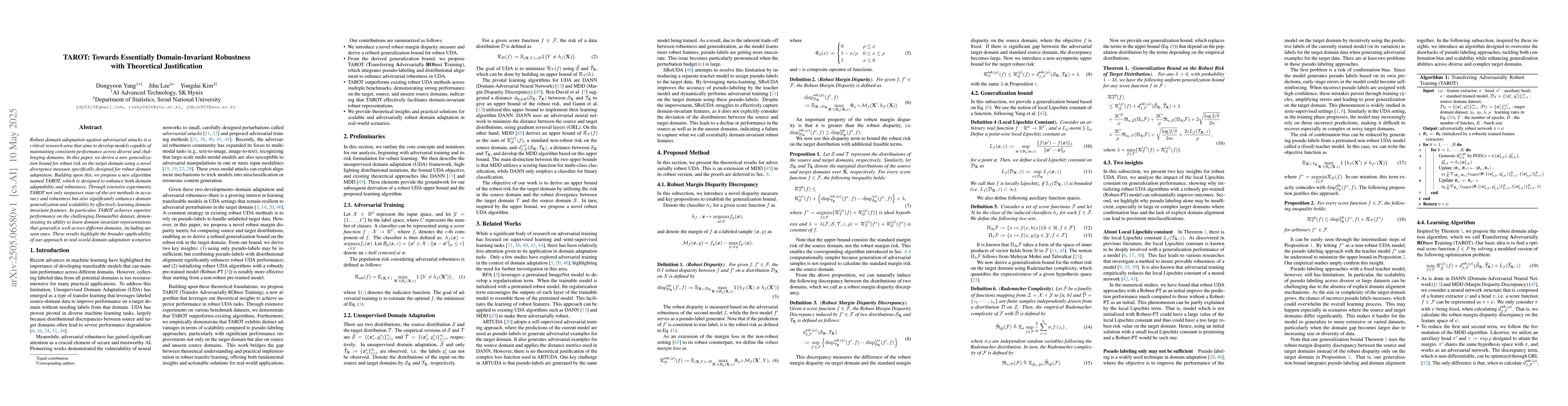 Thumbnail for TAROT: Towards Essentially Domain-Invariant Robustness with Theoretical
  Justification
