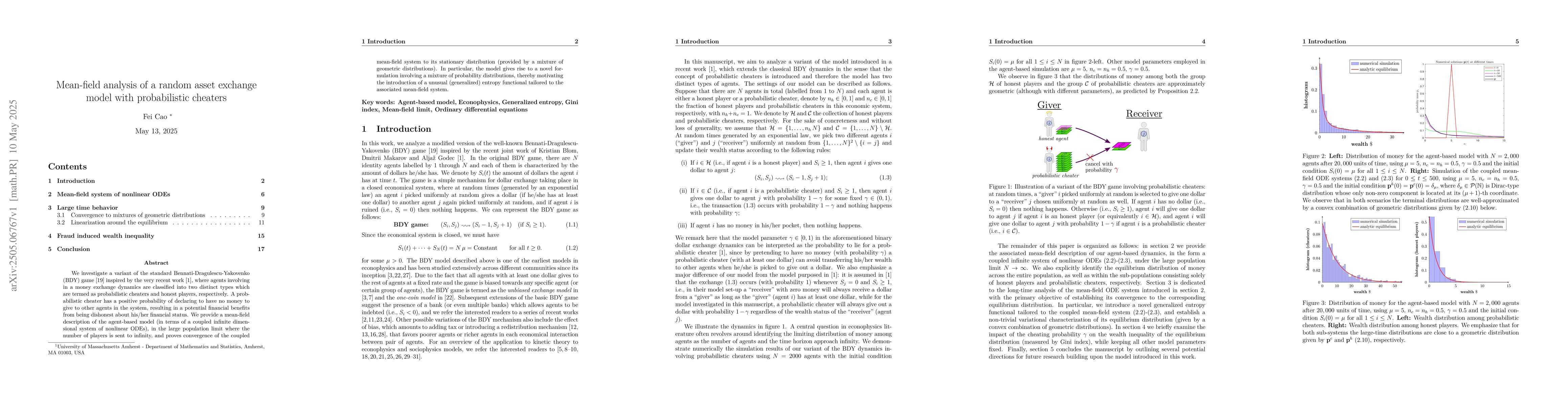 Thumbnail for Mean-field analysis of a random asset exchange model with probabilistic
  cheaters