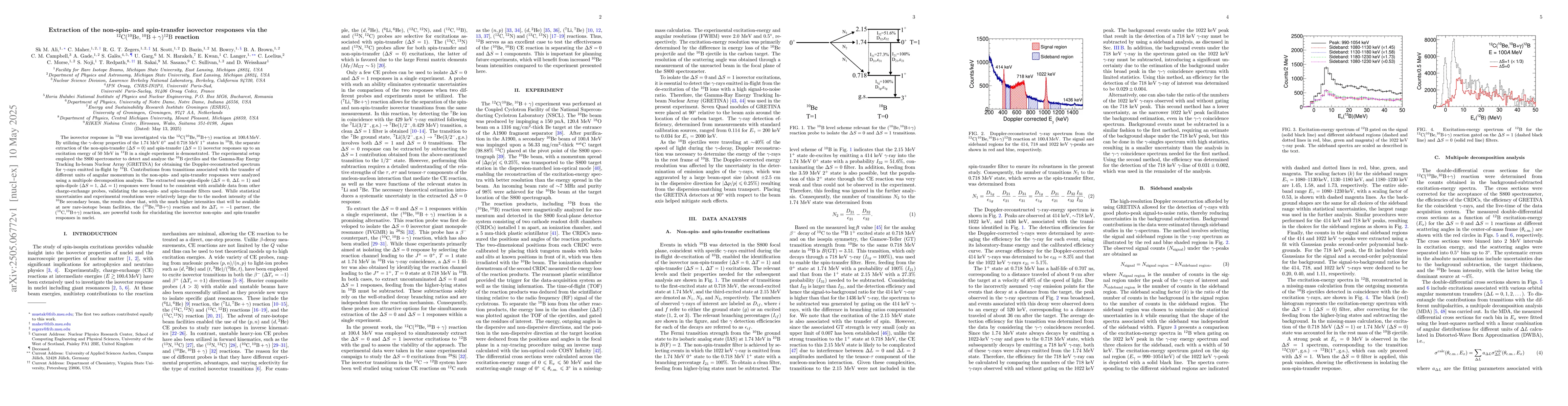 Thumbnail for Extraction of the non-spin- and spin-transfer isovector responses via
  the
  $^{12}\mathrm{C}(^{10}\mathrm{Be},{}^{10}\mathrm{B}+γ)^{12}\mathrm{B}$
  reaction