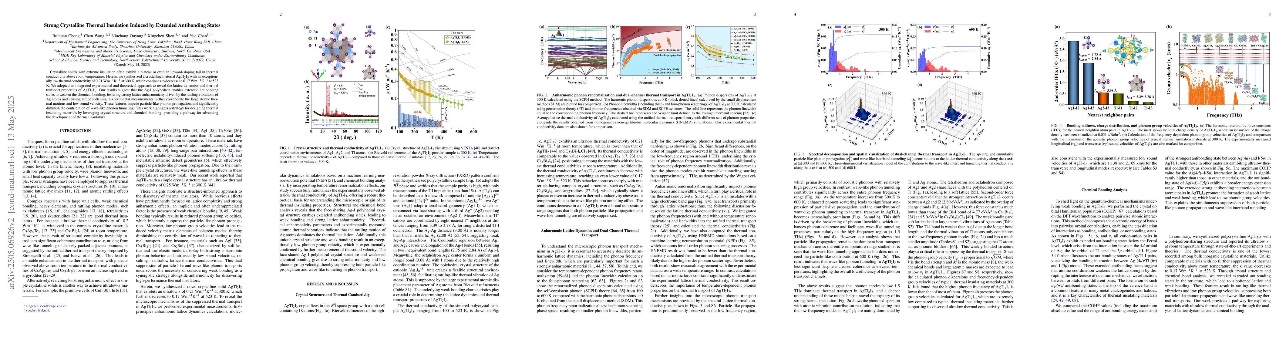 Thumbnail for Strong Crystalline Thermal Insulation Induced by Extended Antibonding
  States