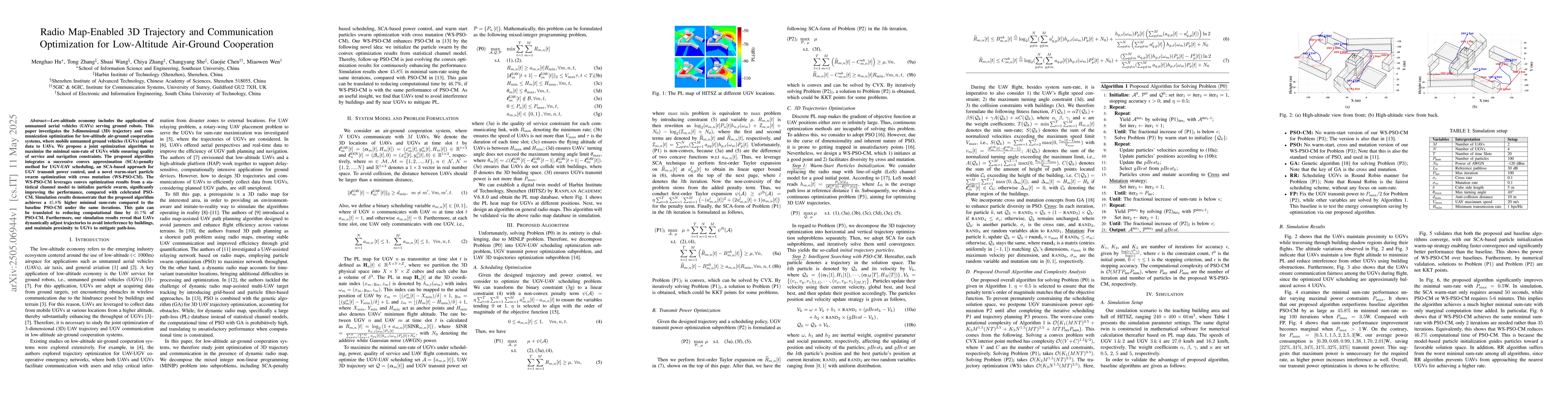 Thumbnail for Radio Map-Enabled 3D Trajectory and Communication Optimization for
  Low-Altitude Air-Ground Cooperation