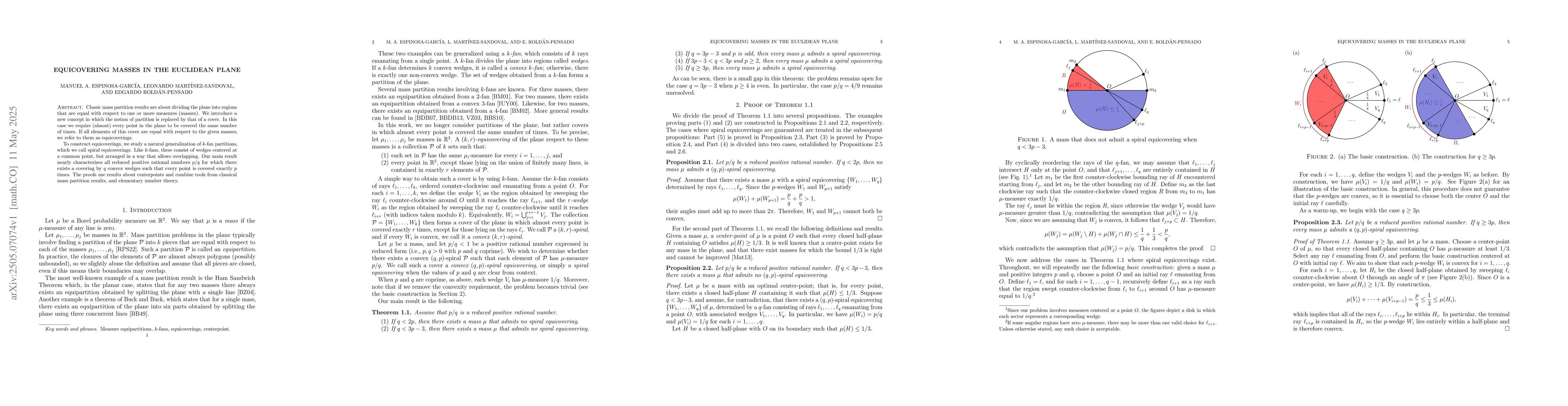 Thumbnail for Equicovering masses in the Euclidean plane