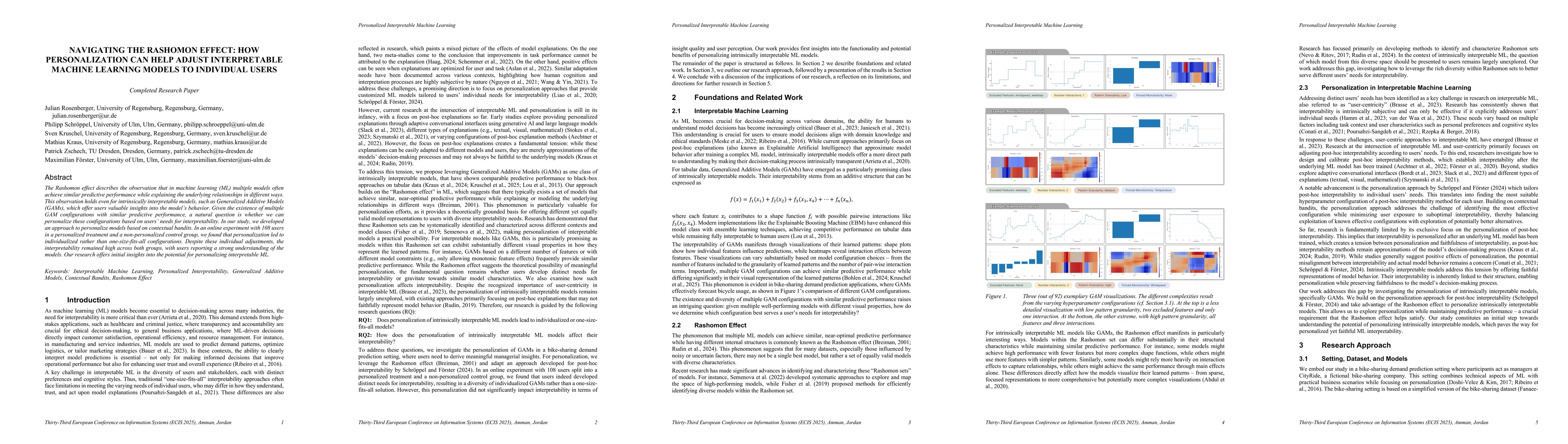 Thumbnail for Navigating the Rashomon Effect: How Personalization Can Help Adjust
  Interpretable Machine Learning Models to Individual Users