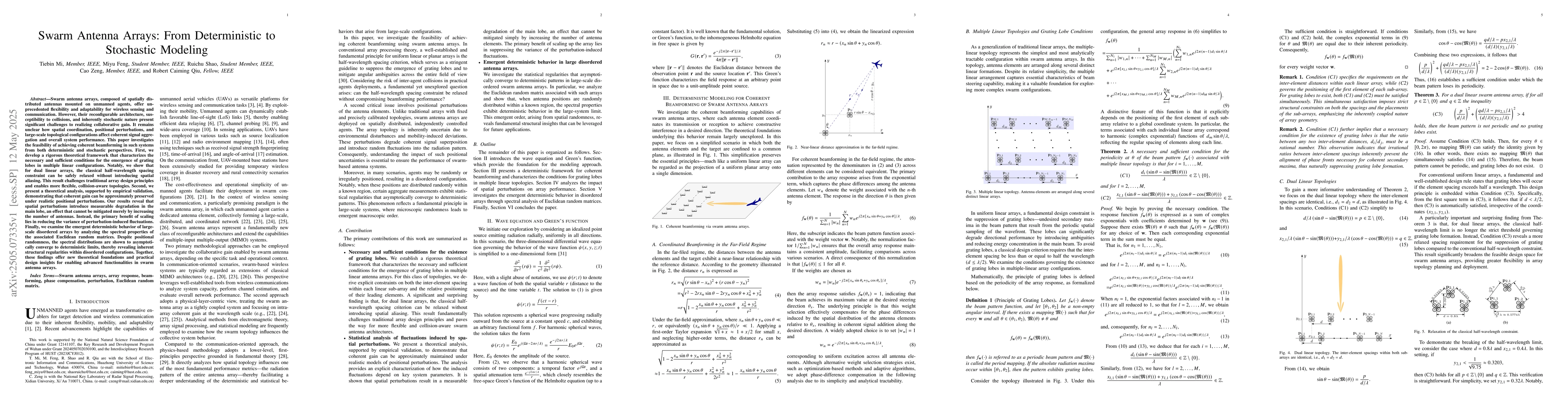 Thumbnail for Swarm Antenna Arrays: From Deterministic to Stochastic Modeling