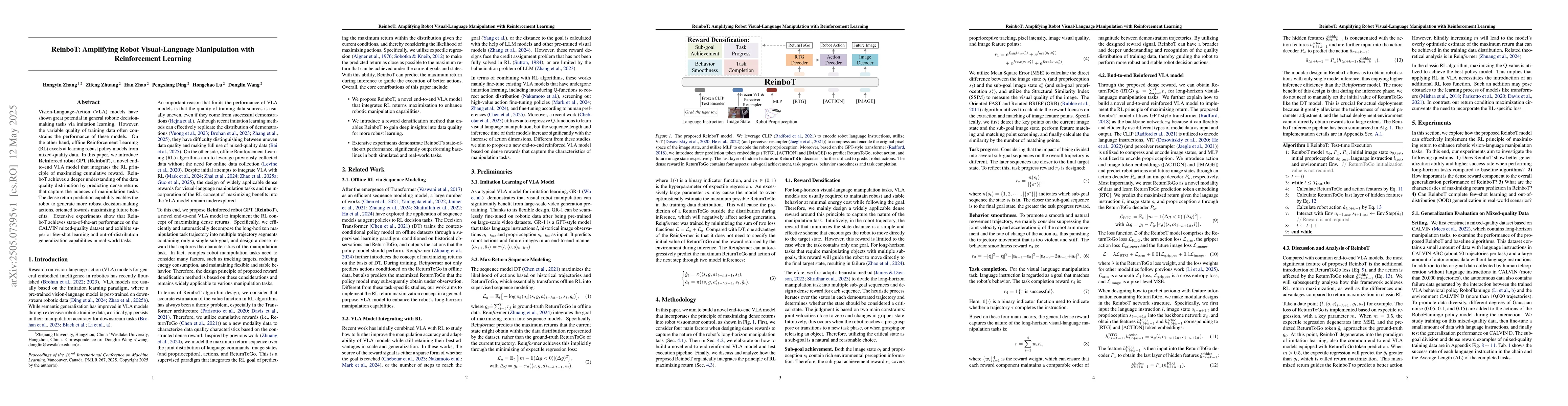 Thumbnail for ReinboT: Amplifying Robot Visual-Language Manipulation with
  Reinforcement Learning