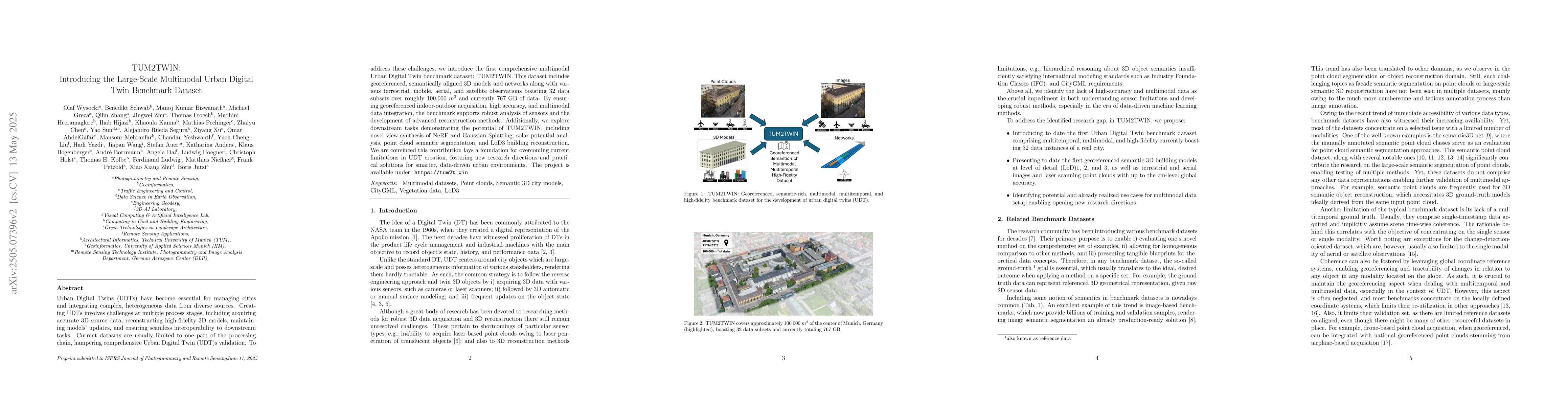 Thumbnail for TUM2TWIN: Introducing the Large-Scale Multimodal Urban Digital Twin
  Benchmark Dataset