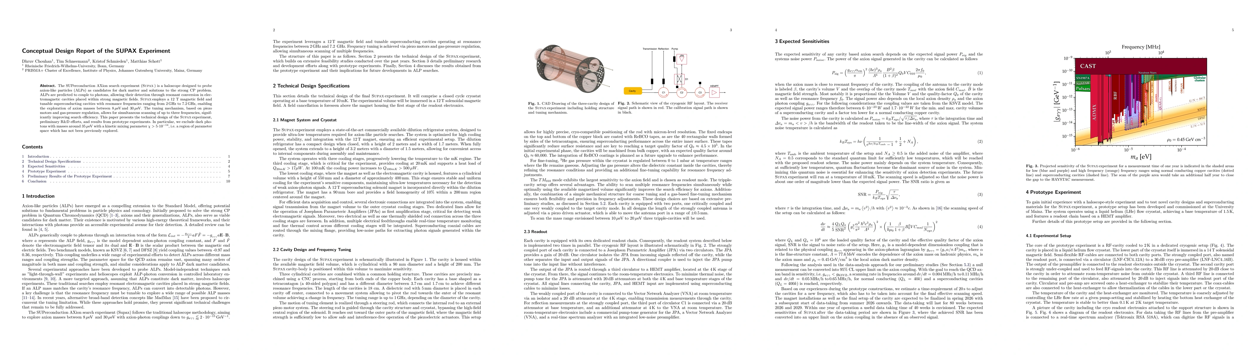 Thumbnail for Conceptual Design Report of the SUPAX Experiment