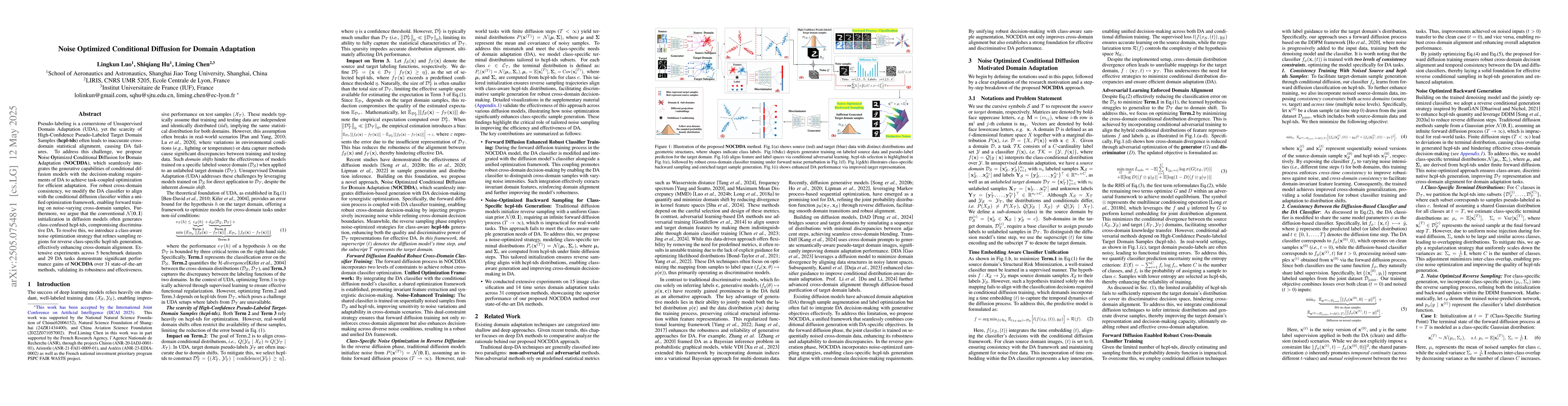 Thumbnail for Noise Optimized Conditional Diffusion for Domain Adaptation