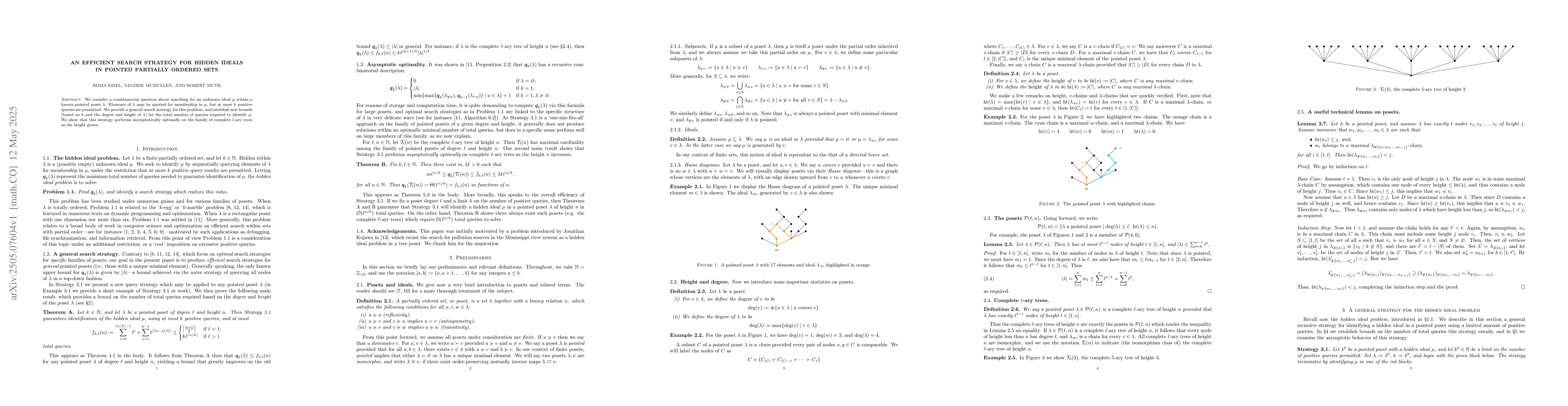 Thumbnail for An efficient search strategy for hidden ideals in pointed partially
  ordered sets