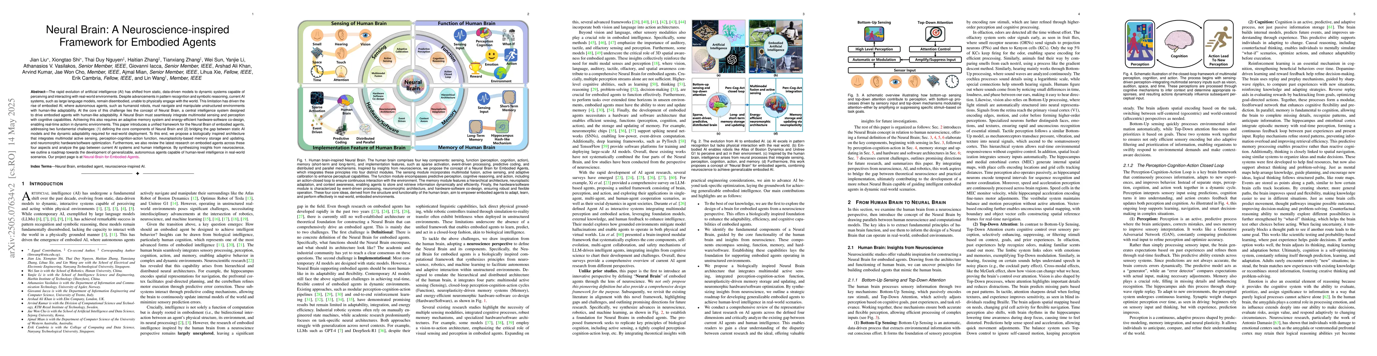 Thumbnail for Neural Brain: A Neuroscience-inspired Framework for Embodied Agents