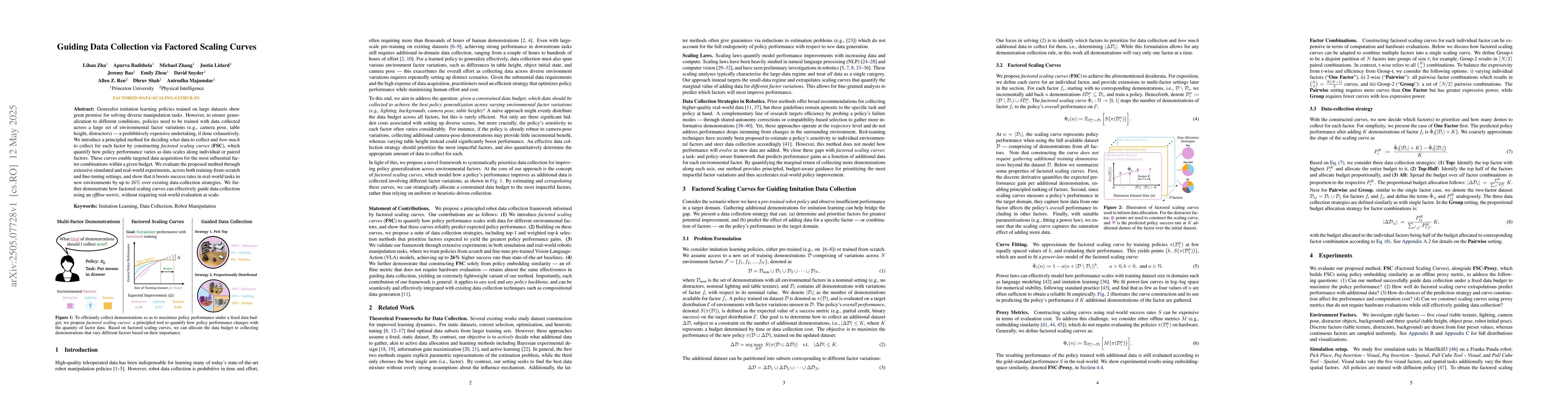 Thumbnail for Guiding Data Collection via Factored Scaling Curves
