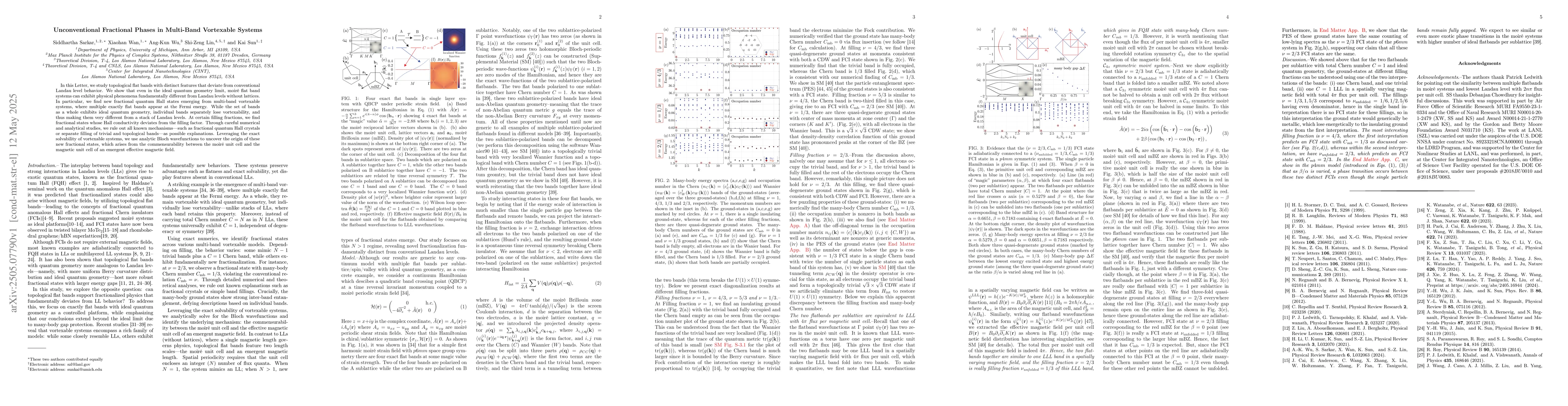 Thumbnail for Unconventional Fractional Phases in Multi-Band Vortexable Systems