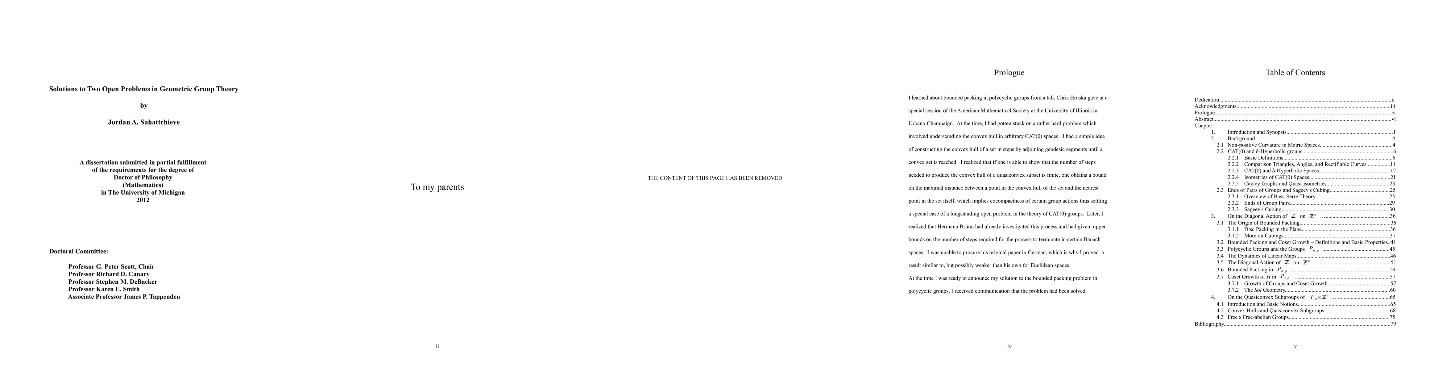 Thumbnail for Solution to two open problems in geometric group theory