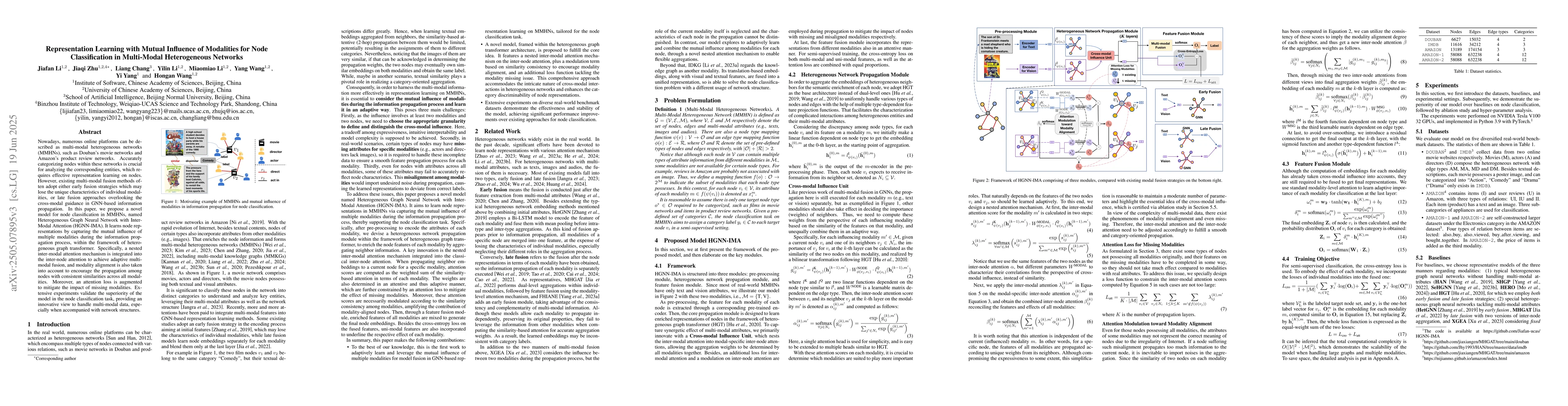 Thumbnail for Representation Learning with Mutual Influence of Modalities for Node
  Classification in Multi-Modal Heterogeneous Networks