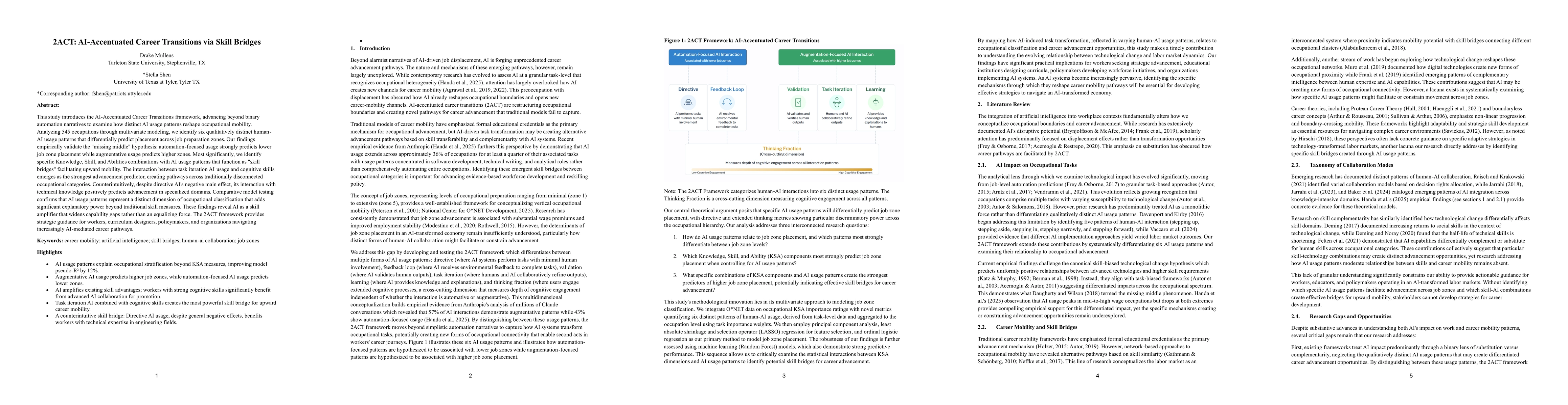 Thumbnail for 2ACT: AI-Accentuated Career Transitions via Skill Bridges