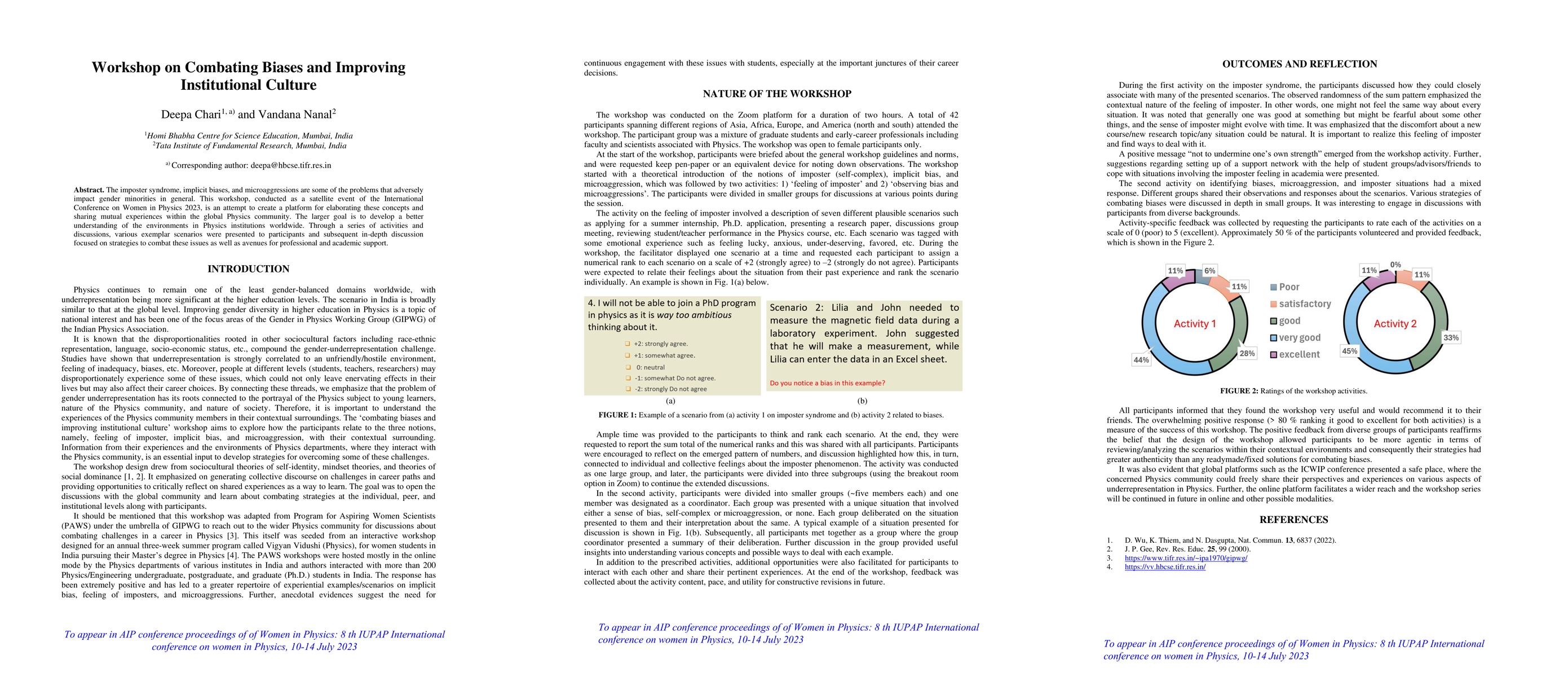 Thumbnail for Workshop on Combating Biases and Improving Institutional Culture