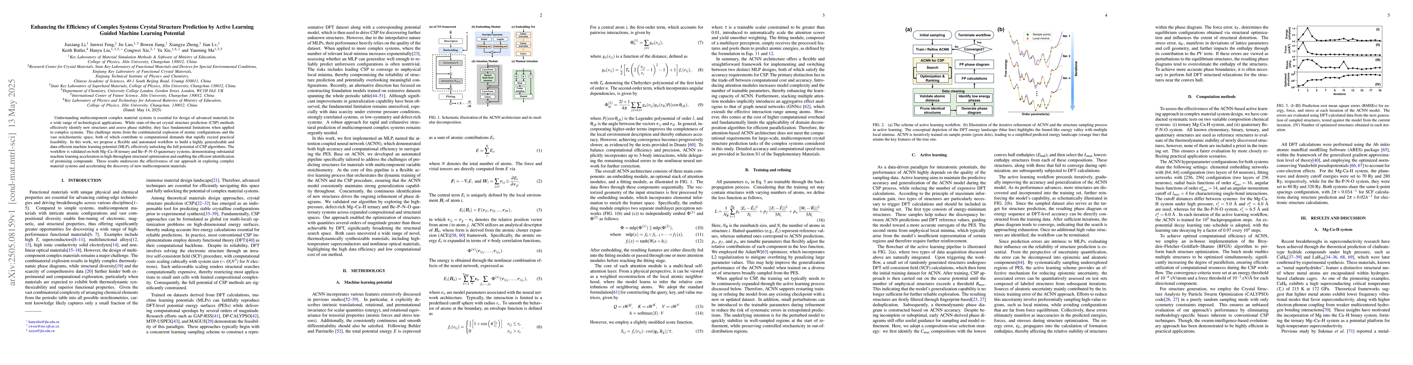 Thumbnail for Enhancing the Efficiency of Complex Systems Crystal Structure Prediction
  by Active Learning Guided Machine Learning Potential
