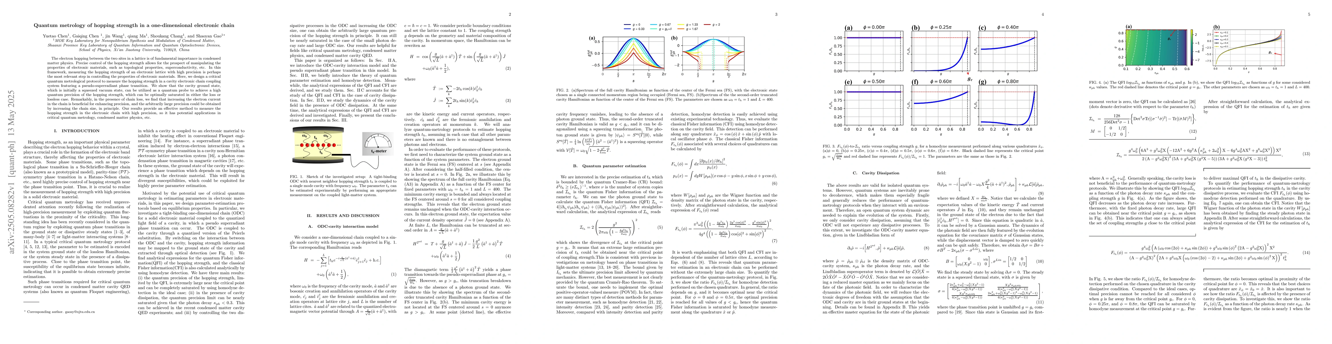Thumbnail for Quantum metrology of hopping strength in a one-dimensional electronic
  chain