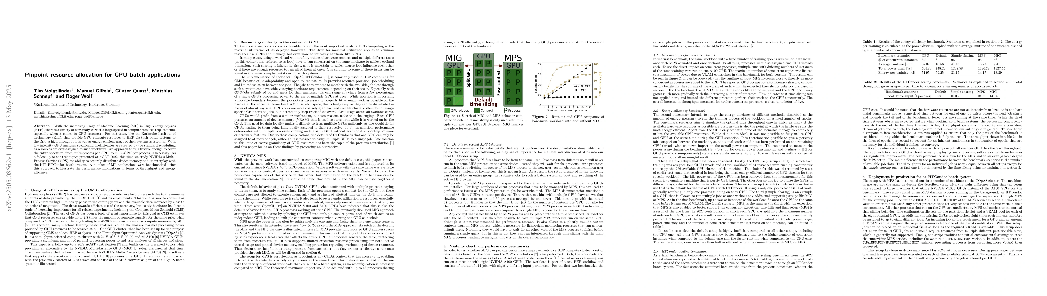 Thumbnail for Pinpoint resource allocation for GPU batch applications