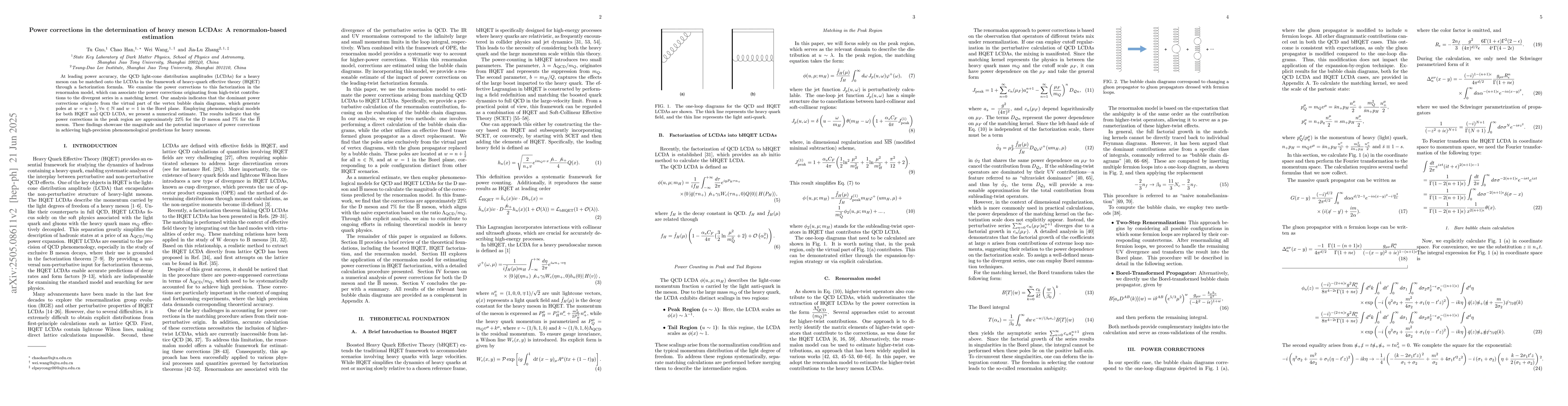 Thumbnail for Power corrections in the determination of heavy meson LCDAs: A
  renormalon-based estimation