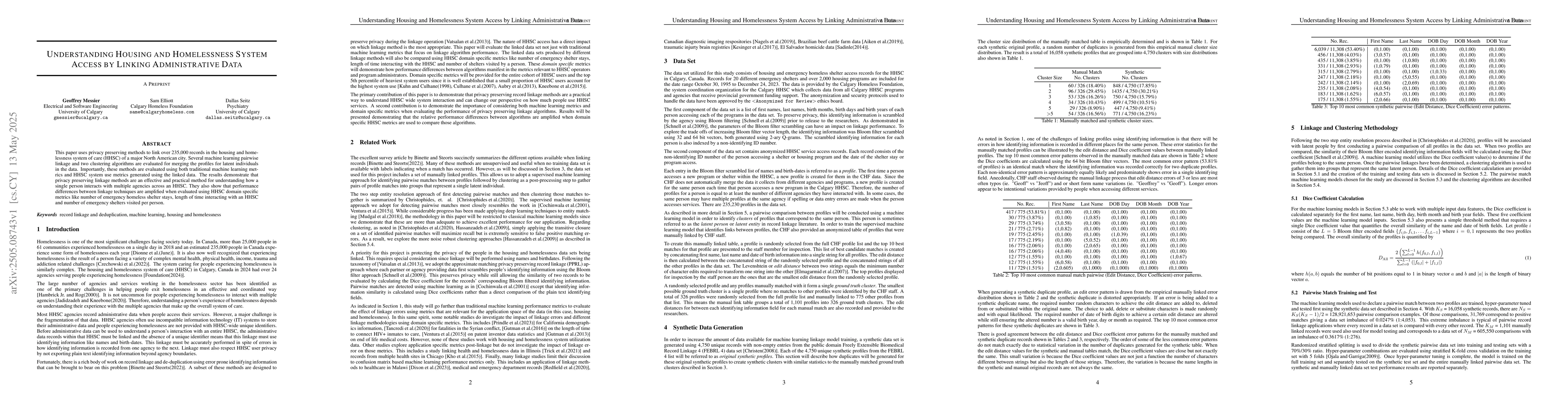 Thumbnail for Understanding Housing and Homelessness System Access by Linking
  Administrative Data