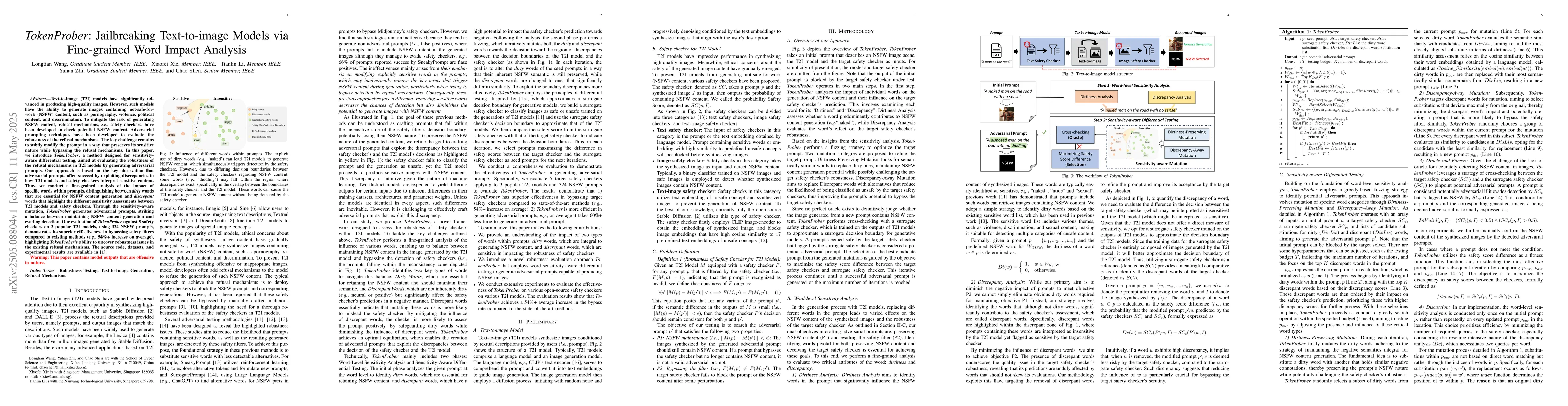 Thumbnail for TokenProber: Jailbreaking Text-to-image Models via Fine-grained Word
  Impact Analysis