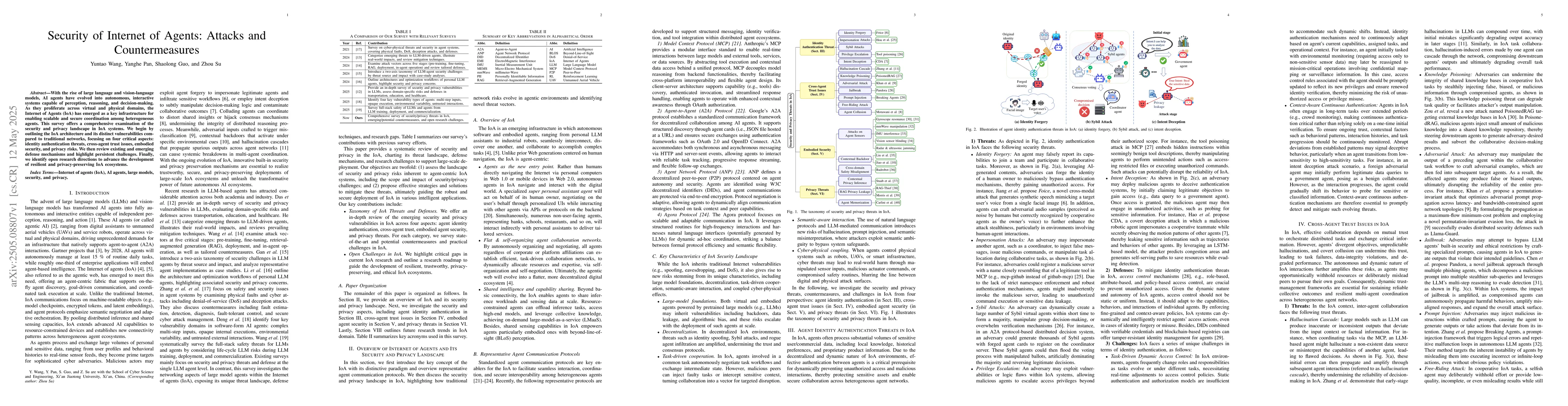 Thumbnail for Security of Internet of Agents: Attacks and Countermeasures