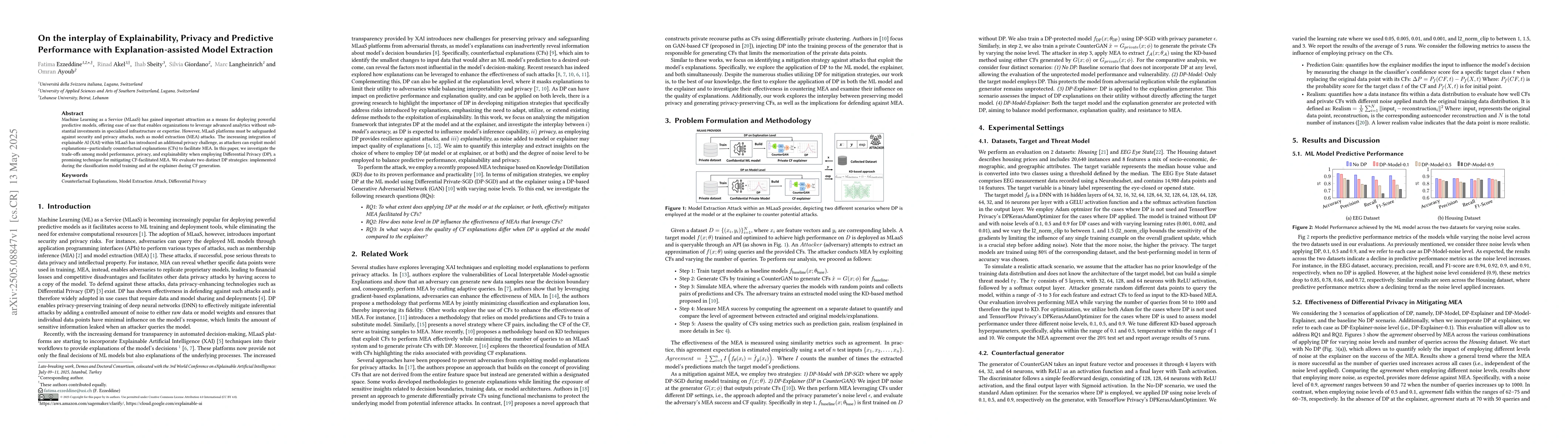Thumbnail for On the interplay of Explainability, Privacy and Predictive Performance
  with Explanation-assisted Model Extraction