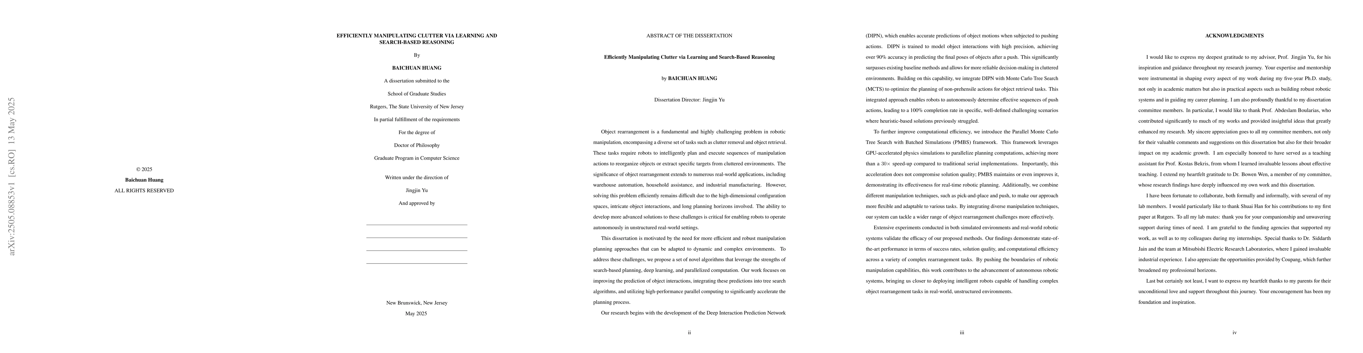 Thumbnail for Efficiently Manipulating Clutter via Learning and Search-Based Reasoning