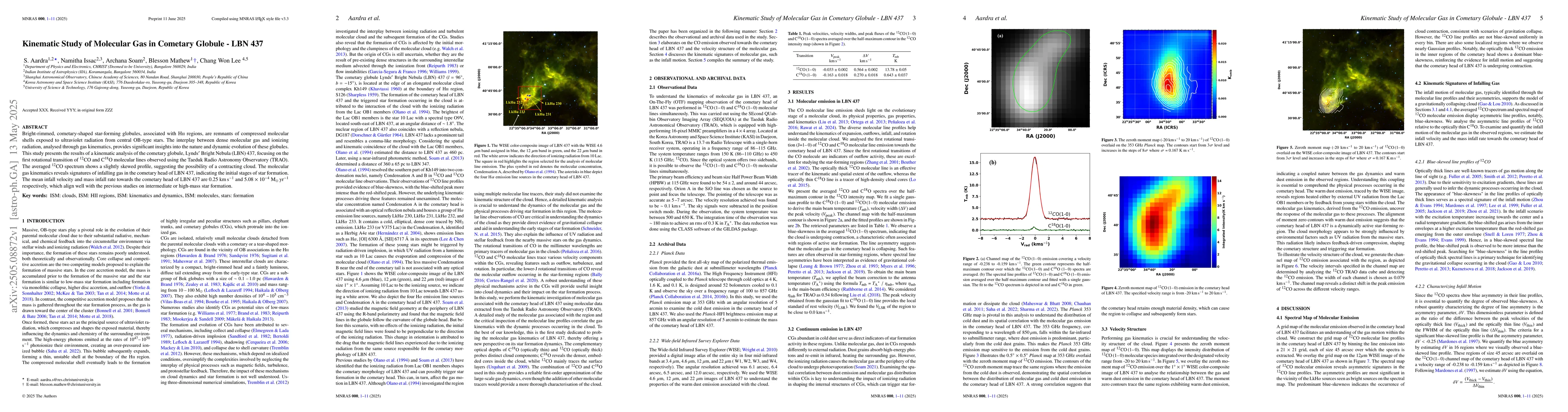 Thumbnail for Kinematic Study of Molecular Gas in Cometary Globule -- LBN 437