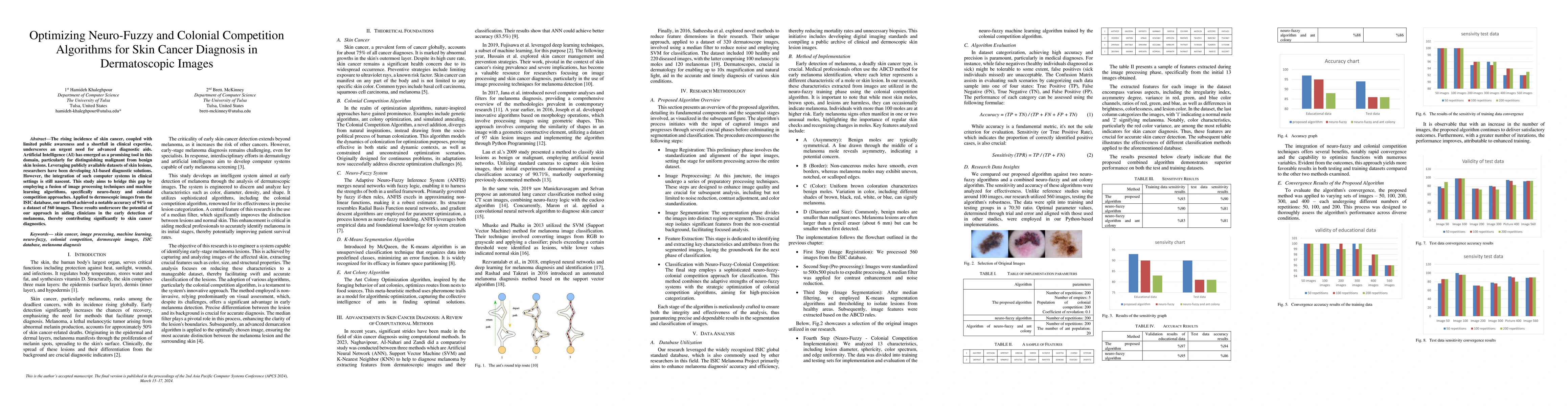 Thumbnail for Optimizing Neuro-Fuzzy and Colonial Competition Algorithms for Skin
  Cancer Diagnosis in Dermatoscopic Images