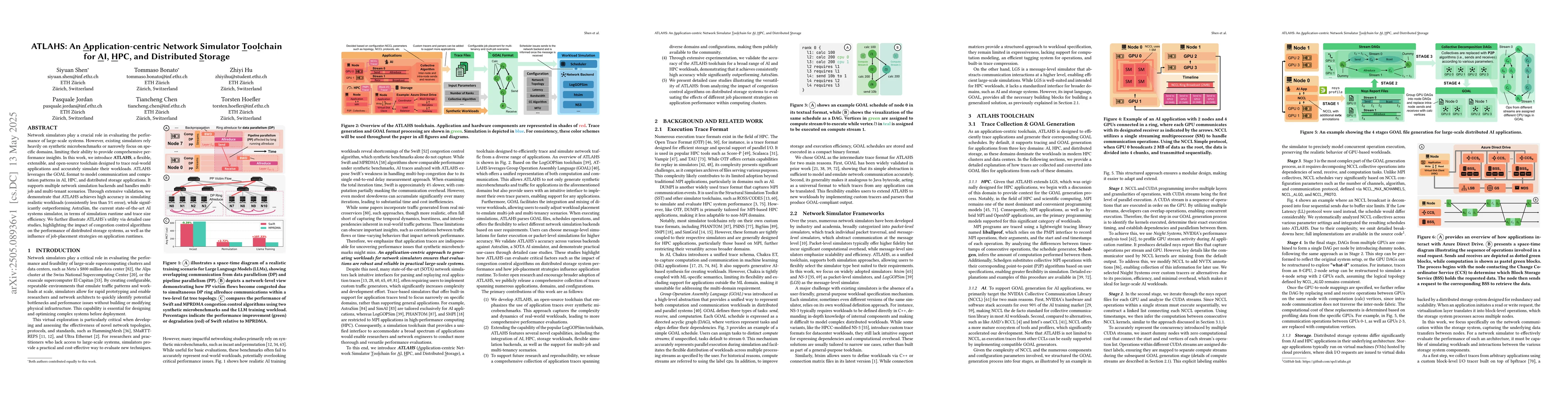 Thumbnail for ATLAHS: An Application-centric Network Simulator Toolchain for AI, HPC,
  and Distributed Storage